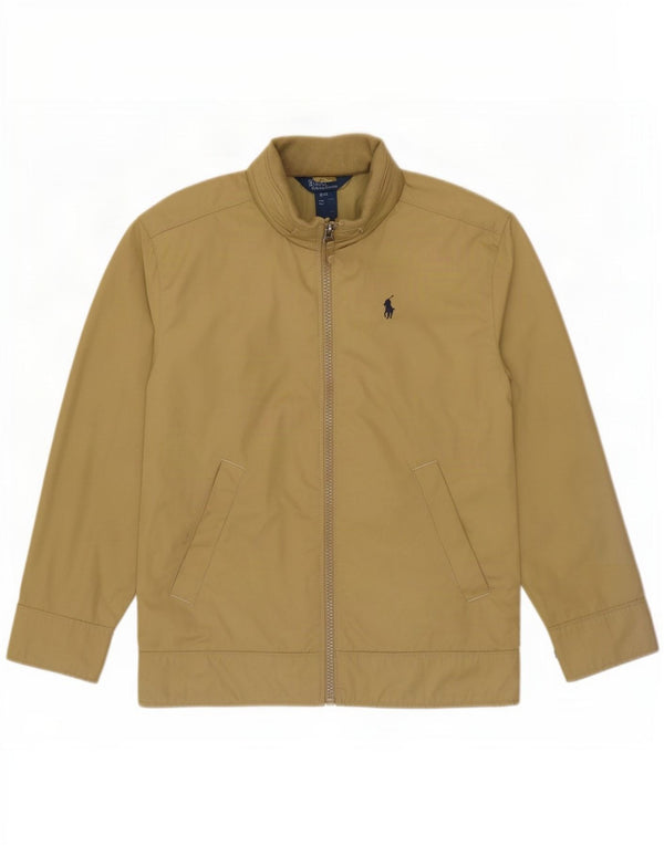 Polo Ralph Lauren Jungen-Bomberjacke mit Kapuze, 7–8 Jahre, Größe S, Beige, Polyester