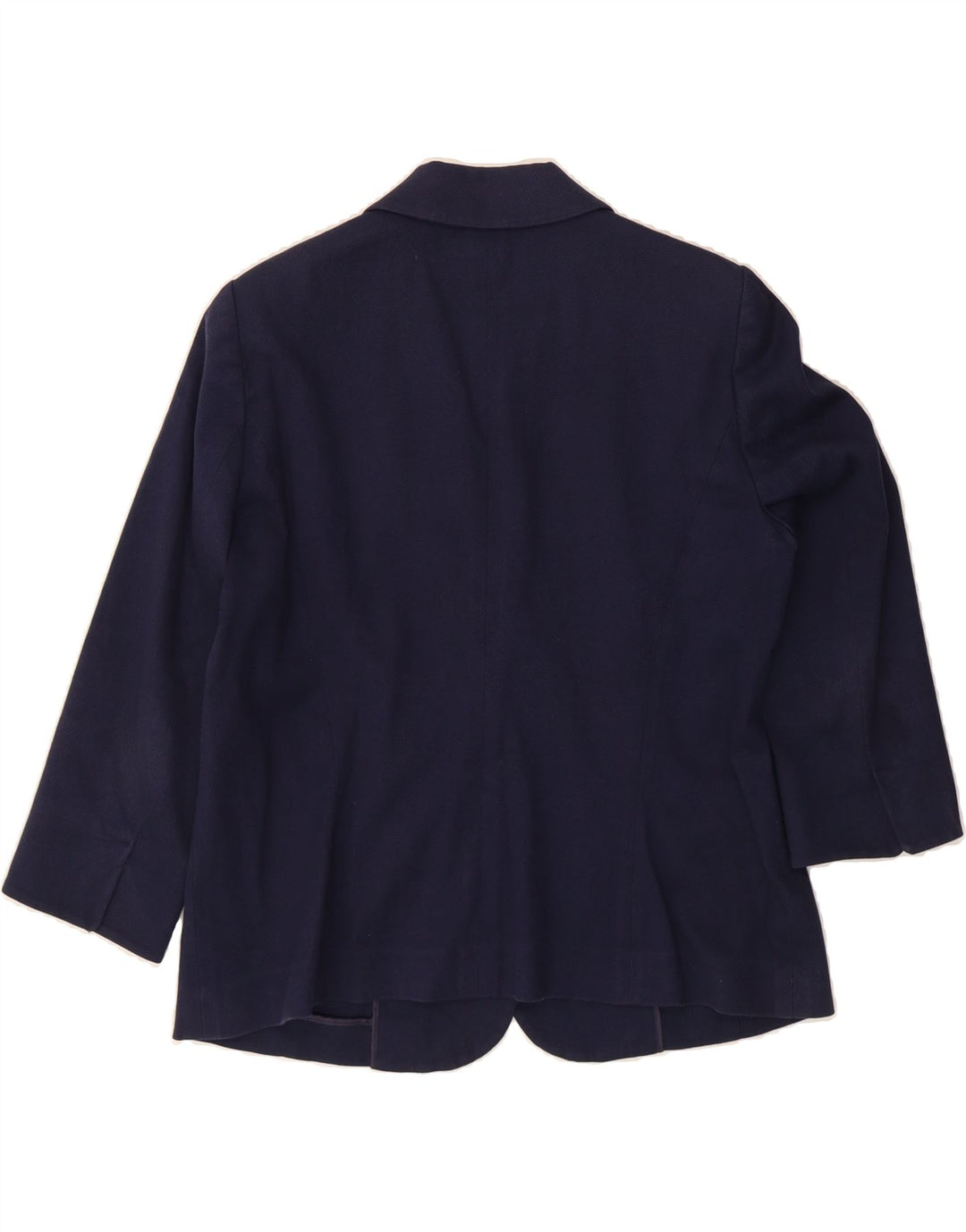 LUISA SPAGNOLI Womens 3/4 Sleeve 2 Button Blazer Jacket IT 50 XL Navy Blue Vintage Luisa Spagnoli and Second-Hand Luisa Spagnoli from Messina Hembry 