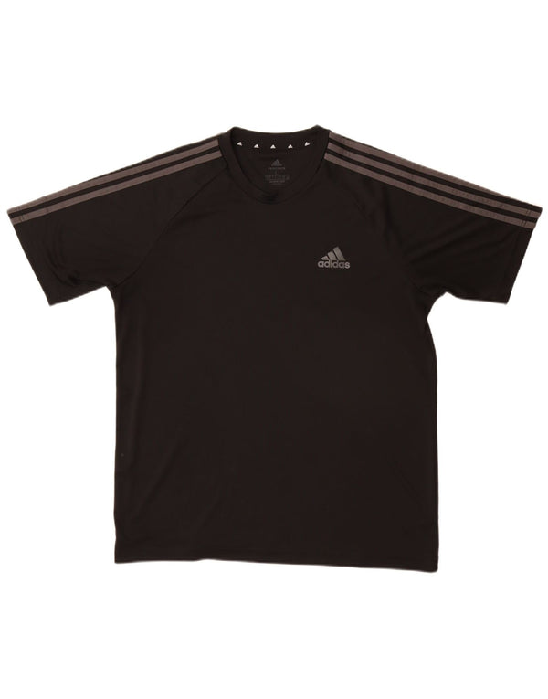 Adidas Mens Aeroready T-Shirt Top Large Black Polyester