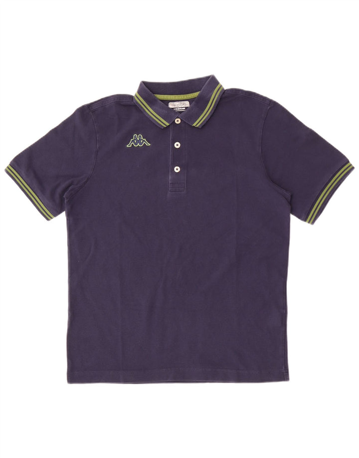 Kappa Mens Polo Shirt Medium Navy Blue Cotton