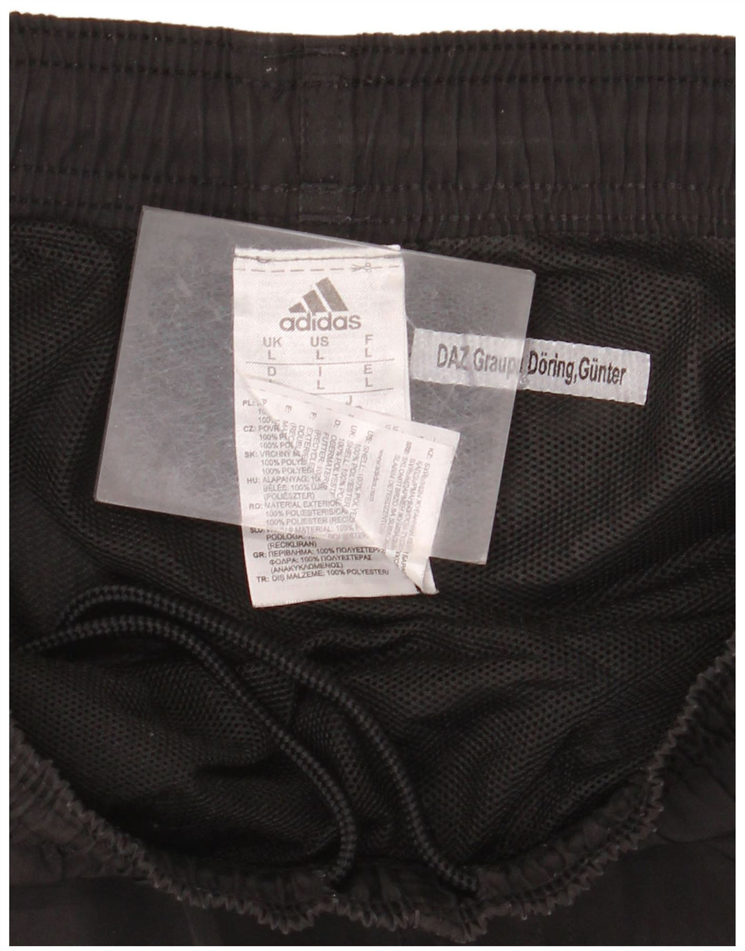 ADIDAS Womens Sport Shorts UK 14 Large  Black Polyester