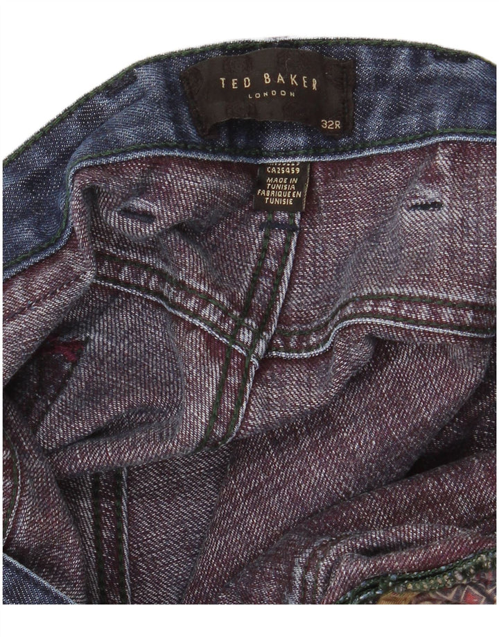 Blugi drepti pentru bărbați TED BAKER W32 L32 bleumarin