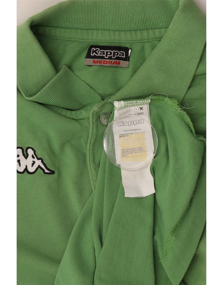 Polo Kappa Uomo Verde Medio In Cotone