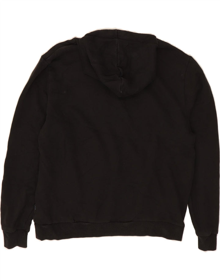 PUMA Mens Graphic Hoodie Jumper Medium Black Vintage Puma and Second-Hand Puma from Messina Hembry 