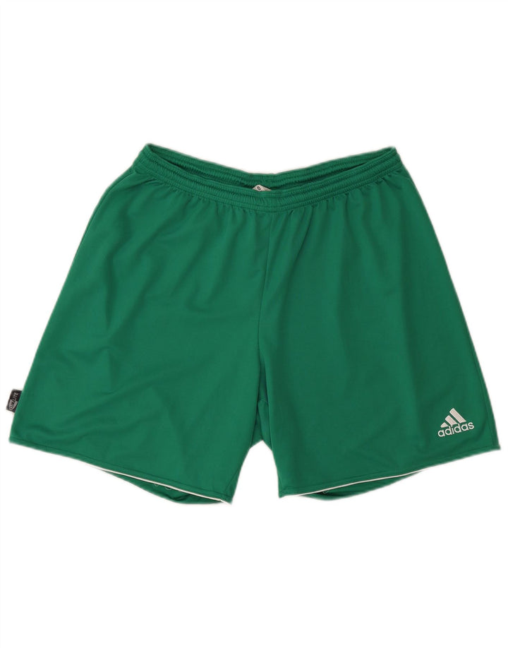 Adidas Mens Climalite Sport Shorts Large Green Polyester