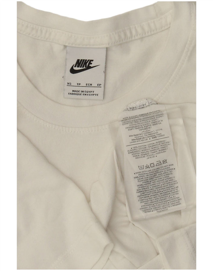 Nike Mens T-Shirt Top XS White Cotton