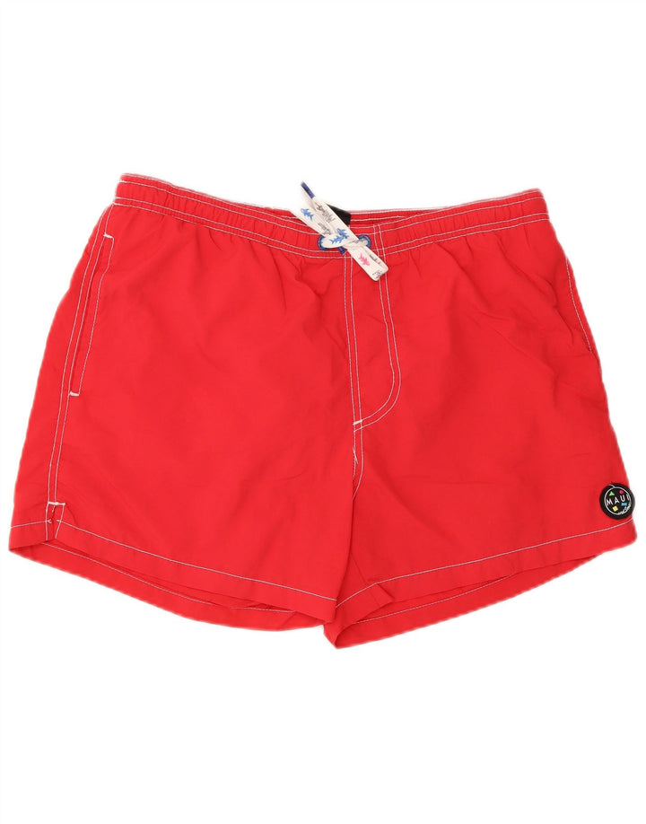 Maui and Sons Mens Swimming Shorts Large  Red