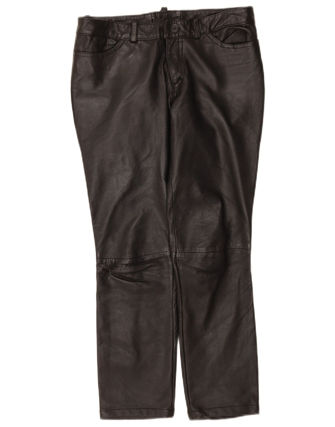 Damskie spodnie skórzane Zen EU 38 Medium W28 L26 Czarna skóra