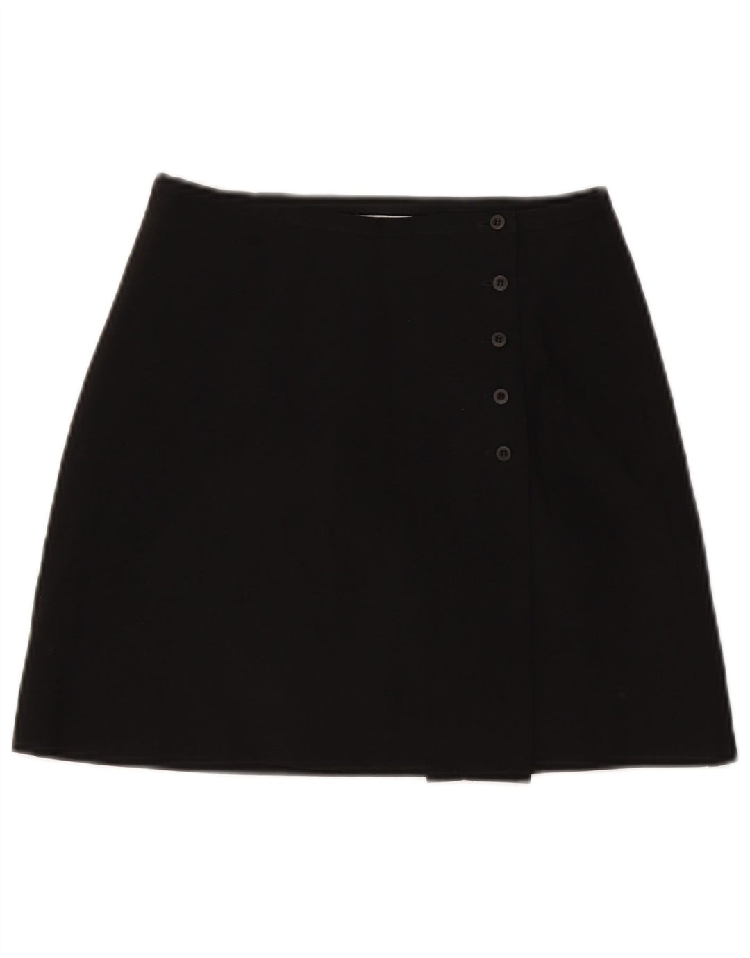 Zara Womens Mini Wrap Skirt W24 XS Black Polyester