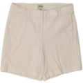 J. CREW Womens Chino Shorts US 8 Medium W32 White Cotton Vintage J. Crew and Second-Hand J. Crew from Messina Hembry 