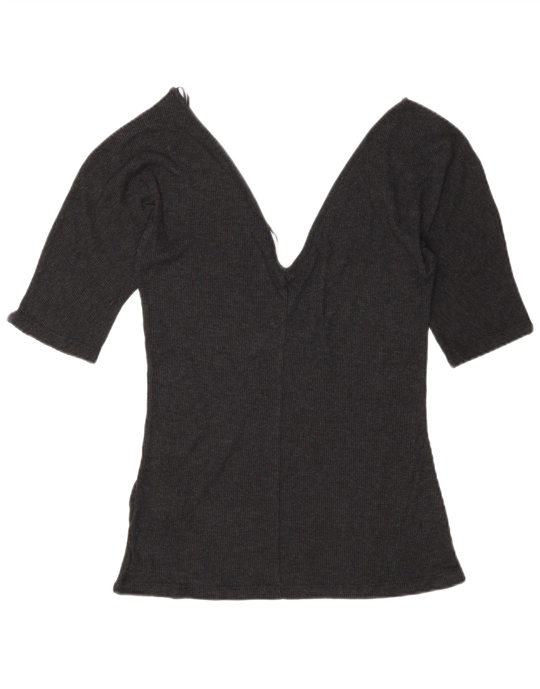 Zara Womens Blouse Top UK 12 Medium Grey Lyocell