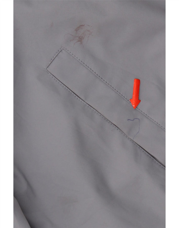 Zara Mens Bomber Jacket UK 38 Medium Grey Polyester