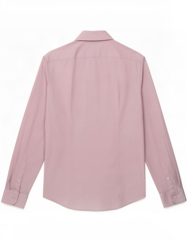 Reiss Herren-Slim-Fit-Hemd, Größe L, Lila, Baumwolle