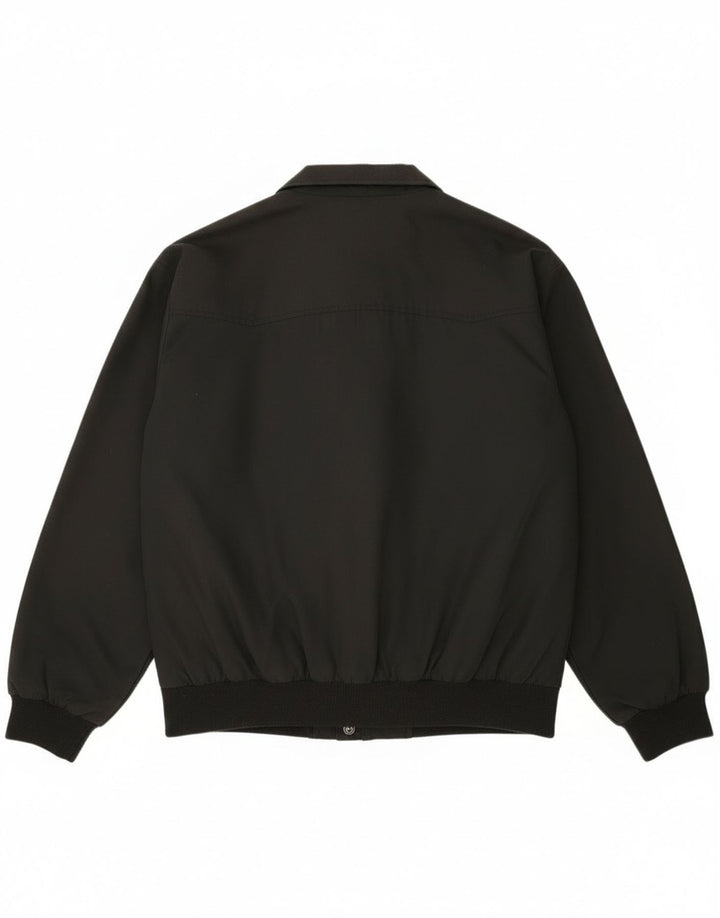 Vintage Bomberjakke til mænd UK 44 2XL Sort Polyester