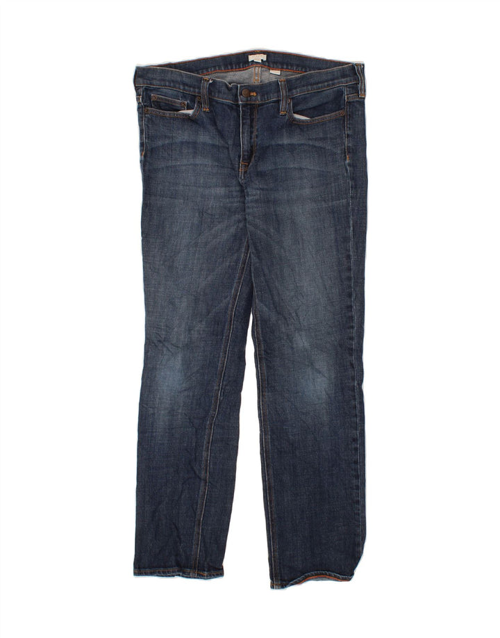 J. CREW Womens Straight Jeans W32 L30 Blue Cotton Vintage J. Crew and Second-Hand J. Crew from Messina Hembry 