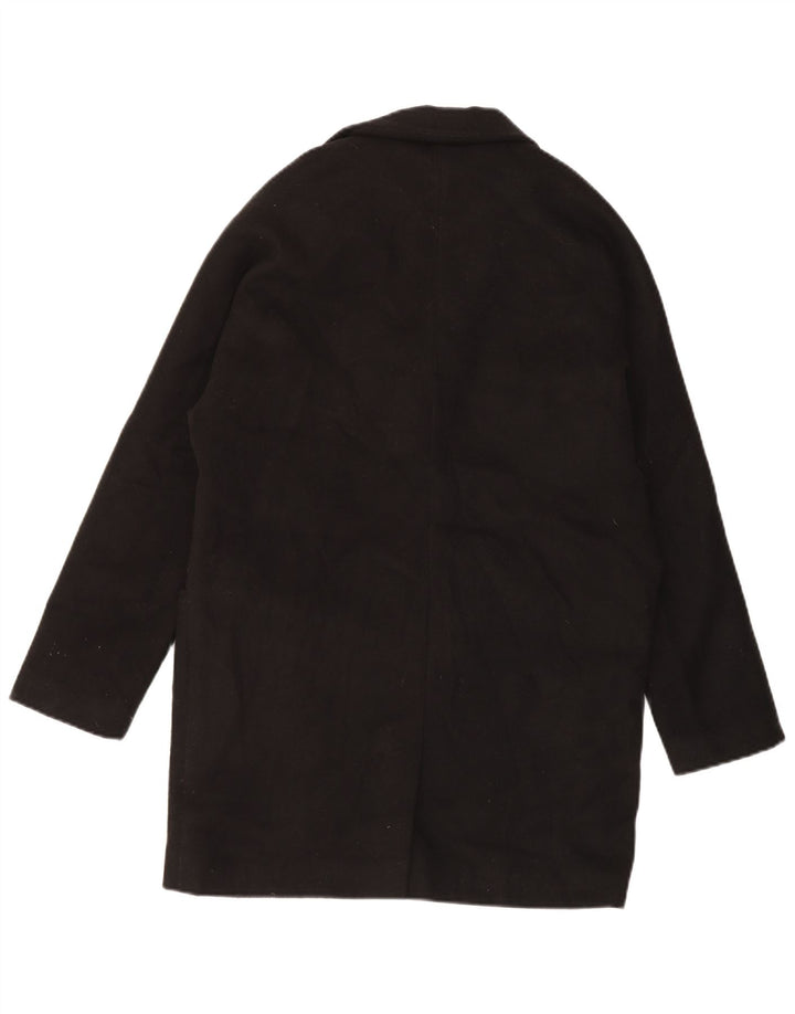 Topshop Womens Oversized Blazer Jacket UK 10 Small Black Polyester
