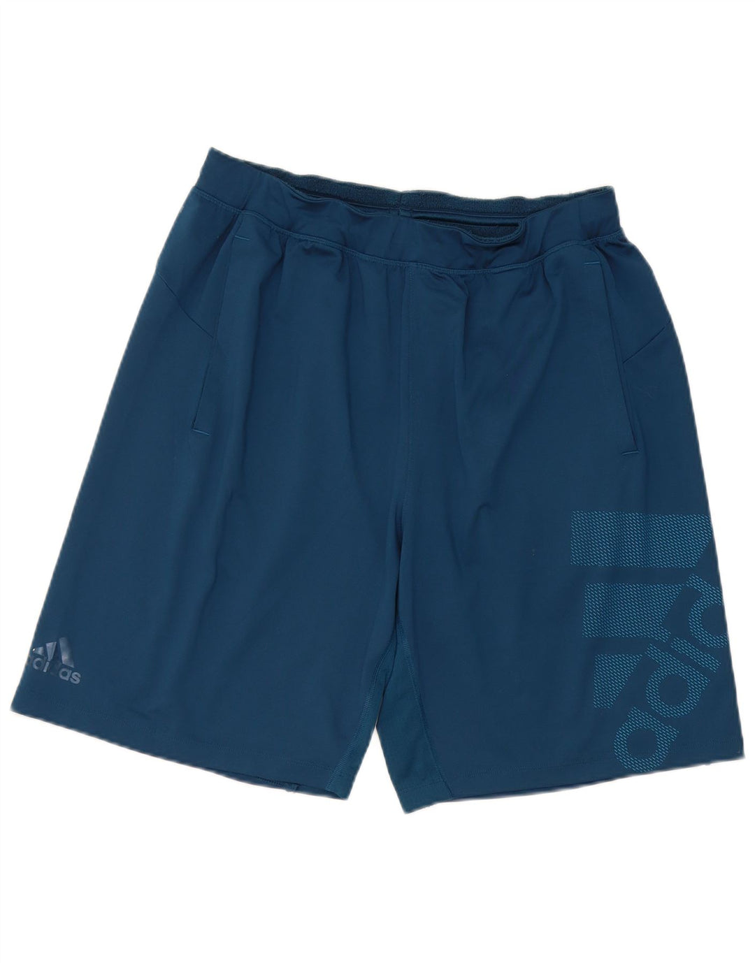 Adidas Mens Climalite Graphic Sport Shorts Grande Azul Poliéster