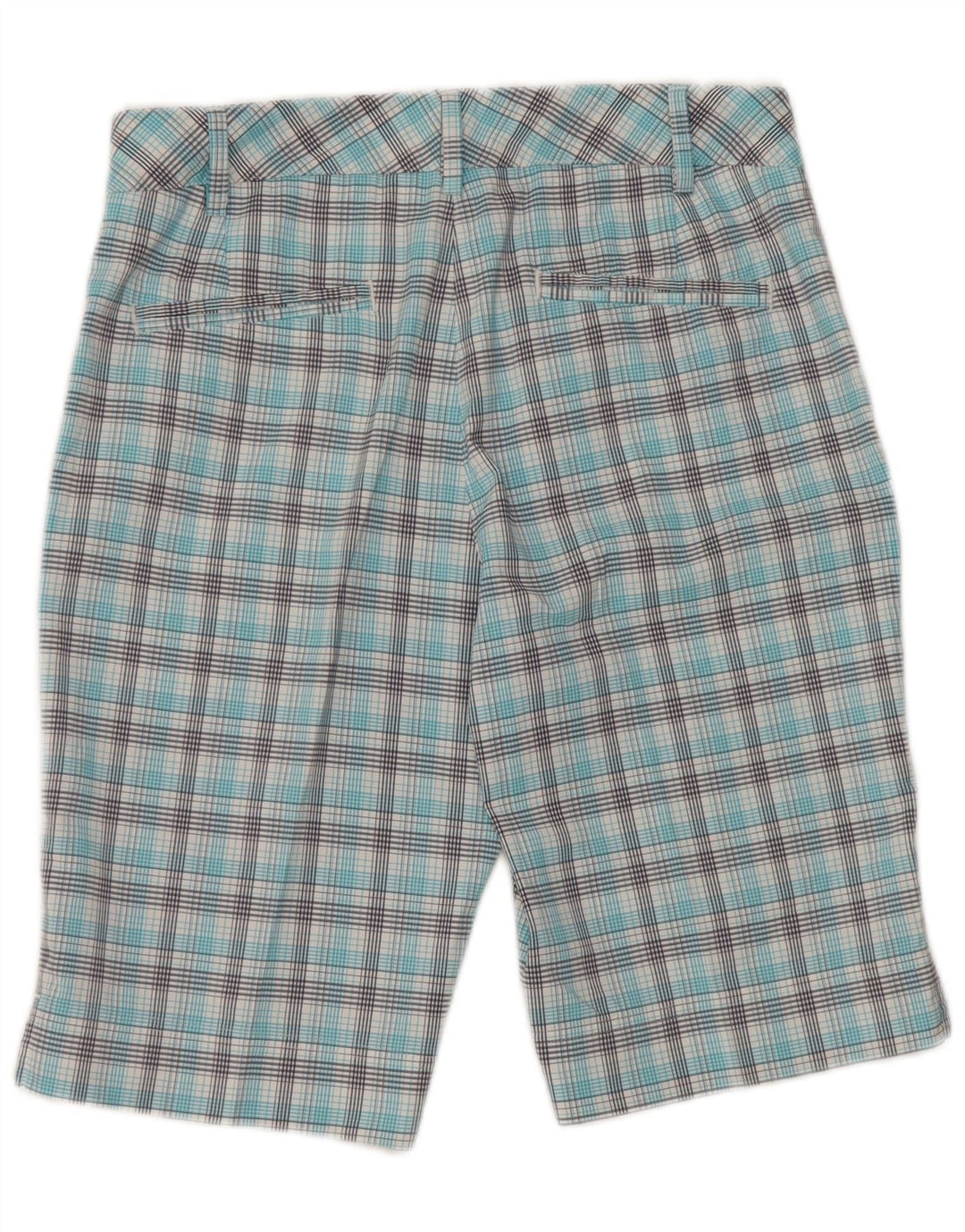 Puma Mens Chino Shorts UK 8 Small W28 Blue Check
