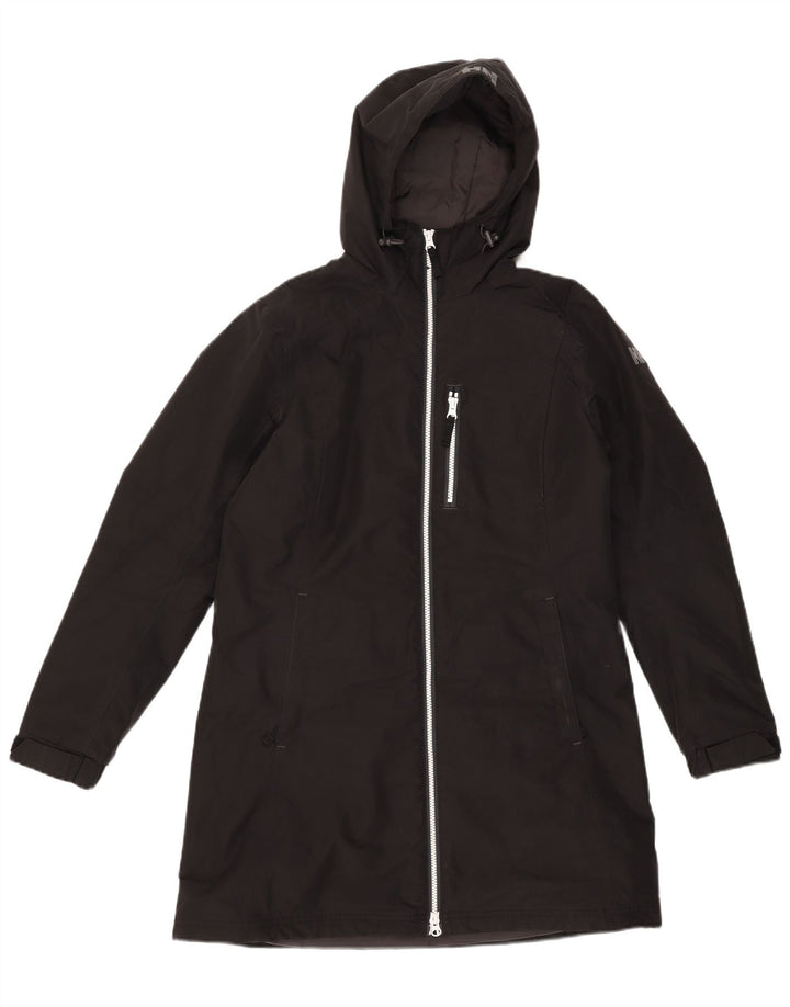 Giacca a vento con cappuccio da donna Helly Hansen UK 14 poliestere nero medio