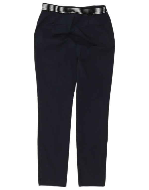 Zara Dame Slim Chino Bukser Small W26 L26 Navy Blue
