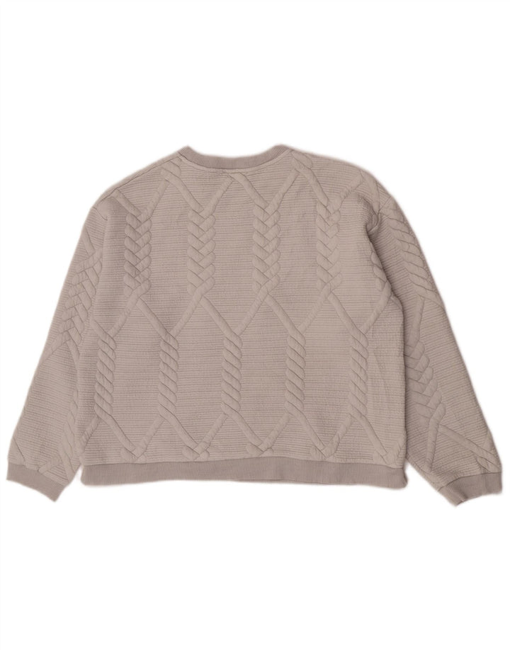 Damski sweter Zara UK 16, duży, szary poliester