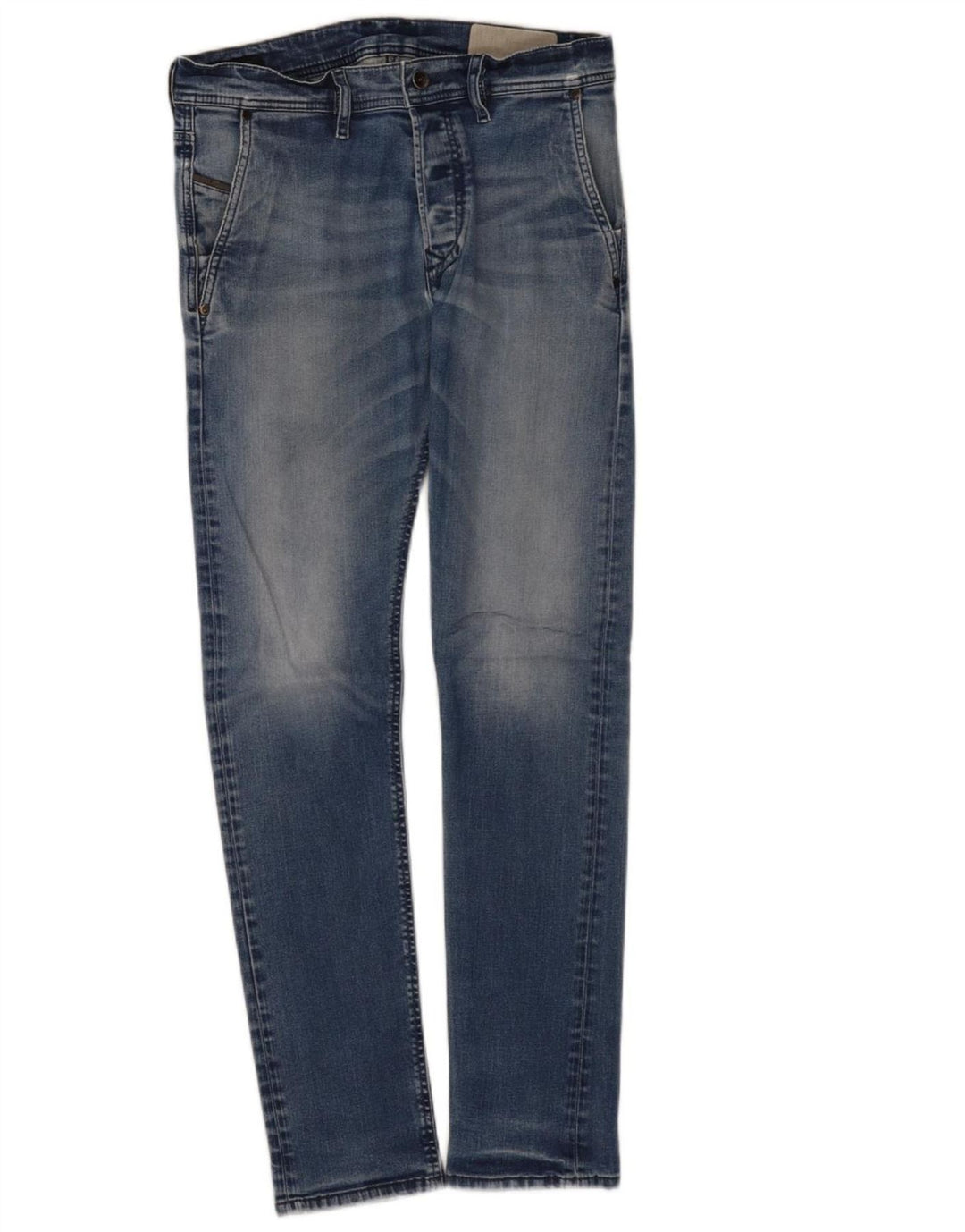 Męskie jeansy Diesel Slim W29 L31 Niebieskie bawełniane