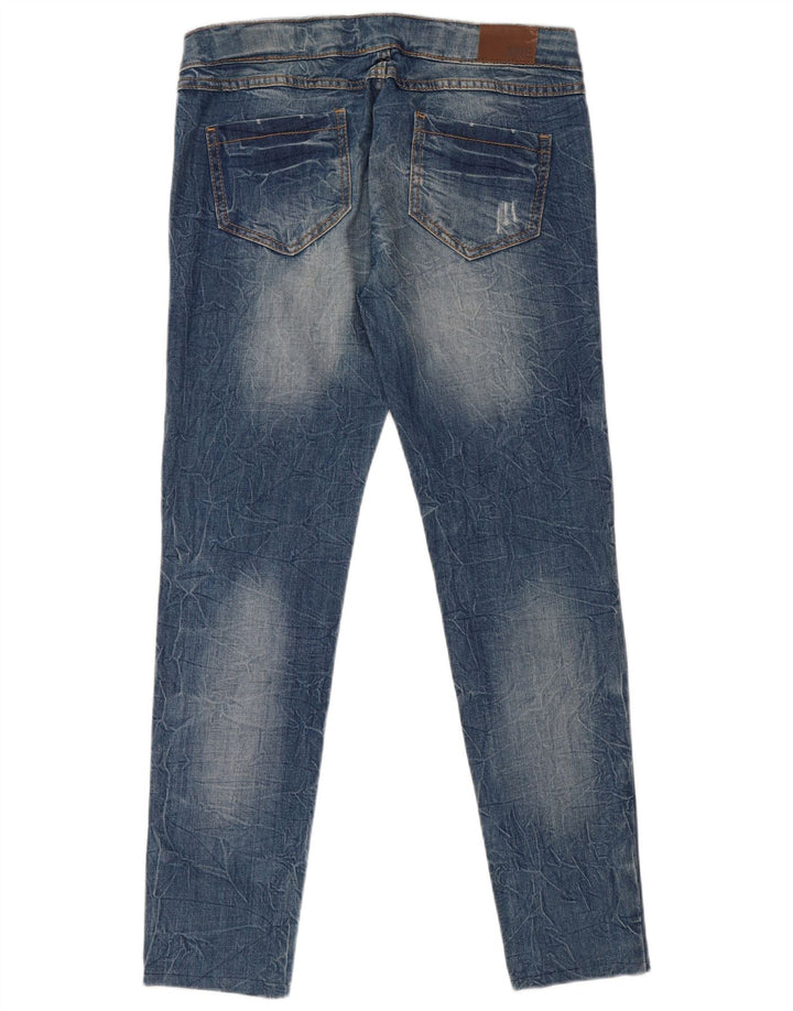 Rifle Jean slim vieilli pour femme IT 44 Medium W34 L30 Bleu Coton