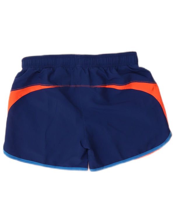 Under Armour Damen Sportshorts UK 10 Small Blue Colourblock