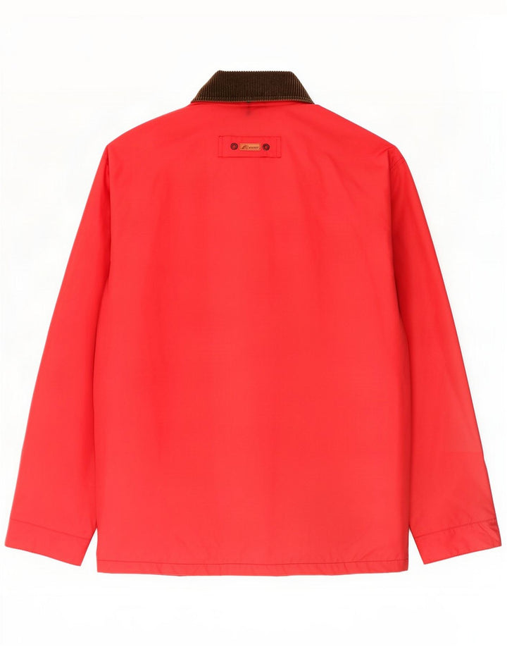 K-Way Herre Utility Jacket UK 38 Medium Rød Colourblock Polyamid