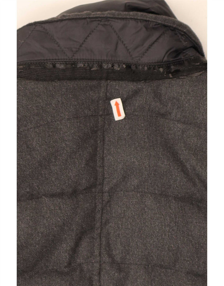Jaqueta acolchoada masculina Gas UK 36 pequena poliamida cinza