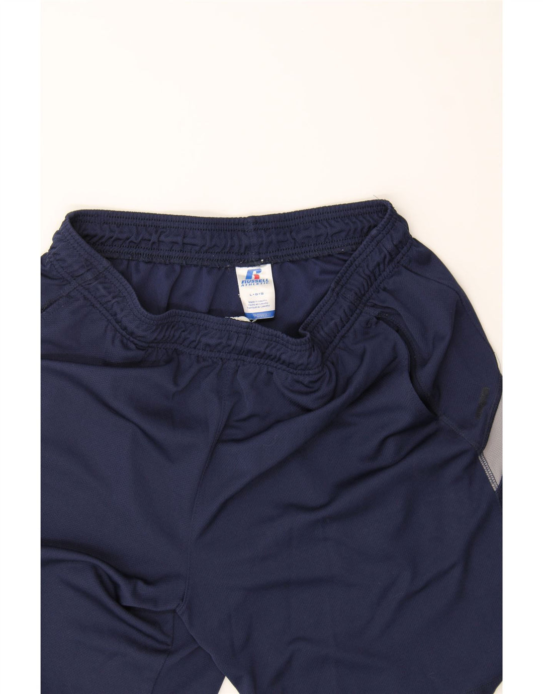 RUSSELL ATHLETIC Mens Sport Shorts Large  Navy Blue Polyester Vintage Russell Athletic and Second-Hand Russell Athletic from Messina Hembry 