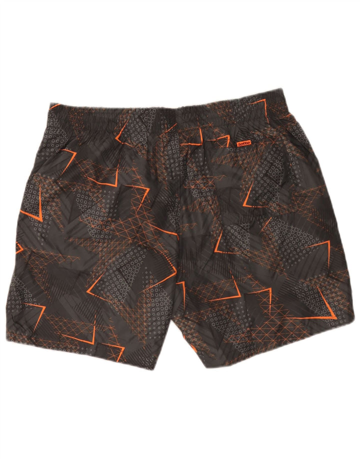 Lotto Mens Swimming Shorts XL  Grey Geometric Polyester