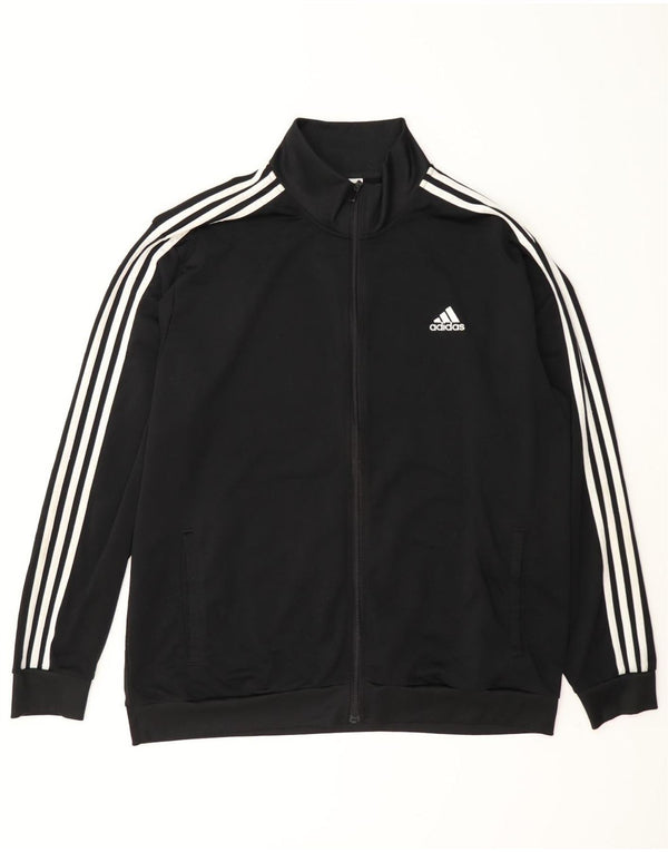 Adidas Mens Tracksuit Top Jacket XL Black Polyester