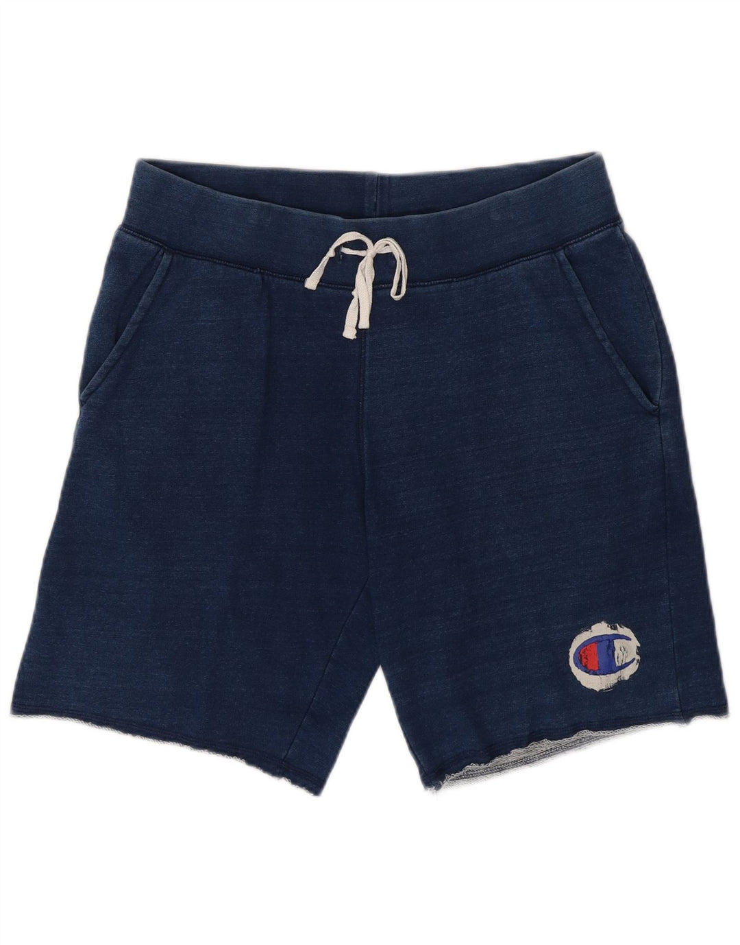 CHAMPION Mens Sport Shorts Medium  Navy Blue Cotton