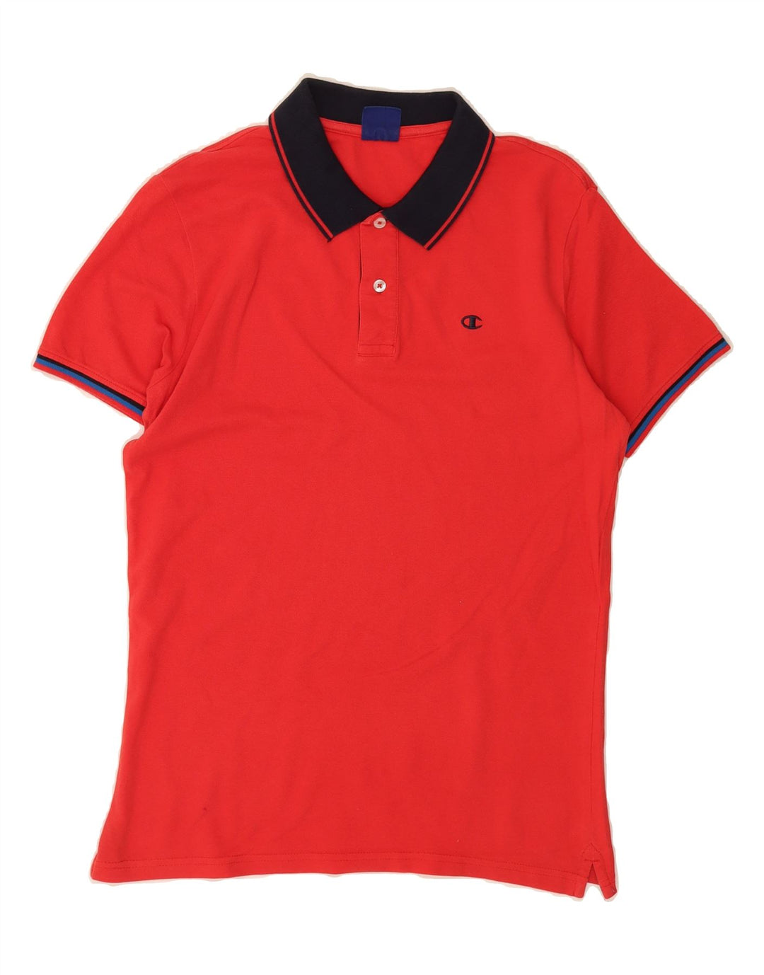 CHAMPION Mens Polo Shirt Medium Red Vintage Champion and Second-Hand Champion from Messina Hembry 