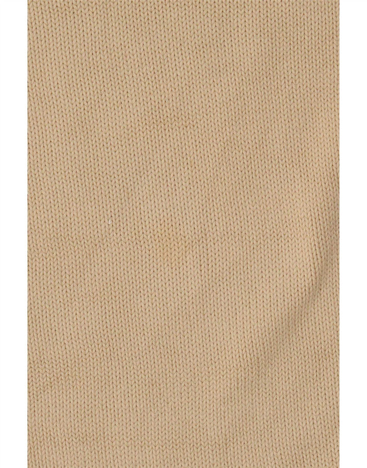 Marks & Spencer Herren-Pullover mit V-Ausschnitt, groß, beige Baumwolle