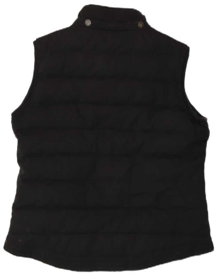 Fat Face Womens Padded Gilet UK 14 Large Black Polyester