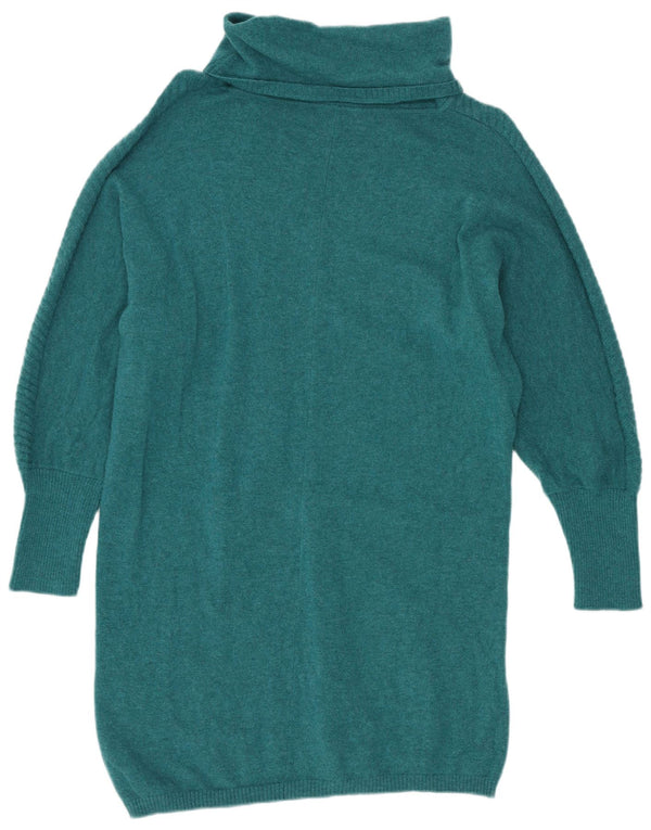 Luisa Spagnoli Robe pull à manches 3/4 pour femme UK 16 Large Vert