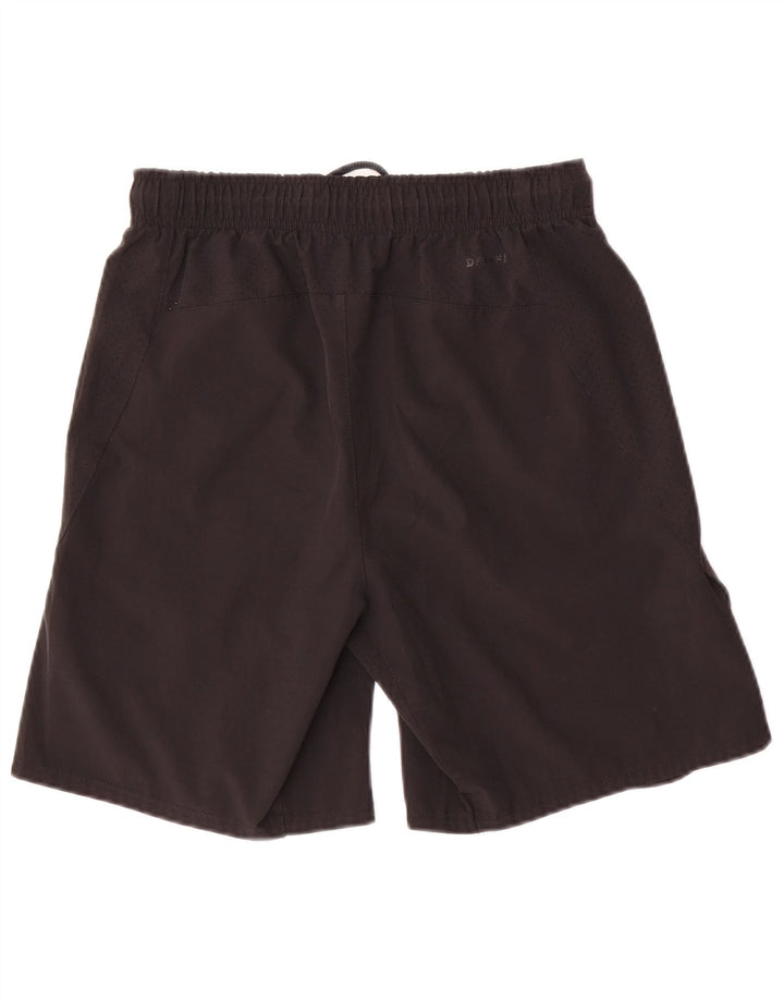 Nike Mens Dri Fit Graphic Sport Shorts Small Black Polyester