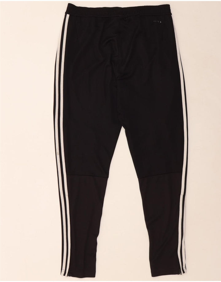 Adidas Mens Tracksuit Trousers Medium Black Polyester