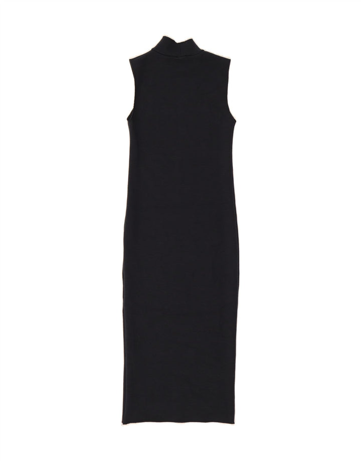 ZARA Womens Sleeveless Maxi Dress UK 8 Small Navy Blue Polyester Vintage Zara and Second-Hand Zara from Messina Hembry 