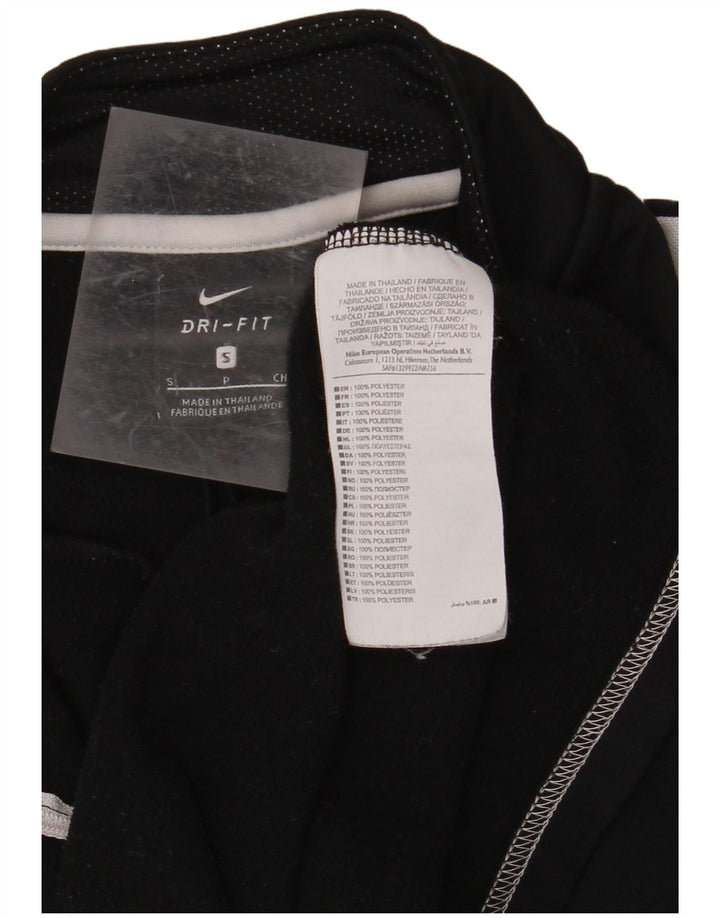 Trening pentru bărbați Dri Fit, cu fermoar, cu pulover, negru, colorblock