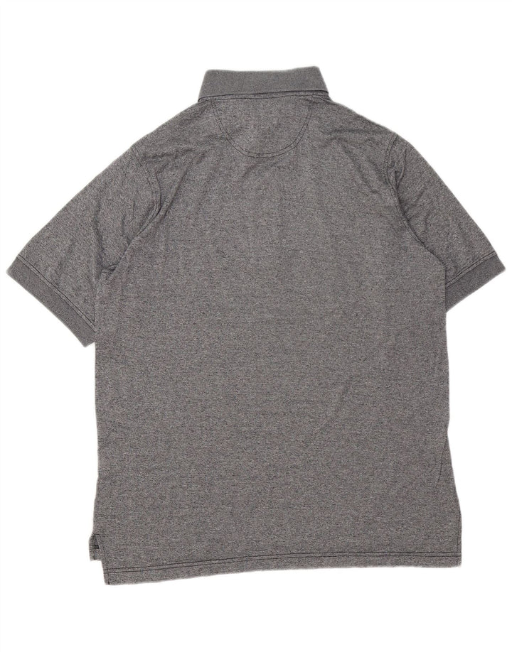Ellesse Mens Polo Shirt Small Grey Flecked Cotton