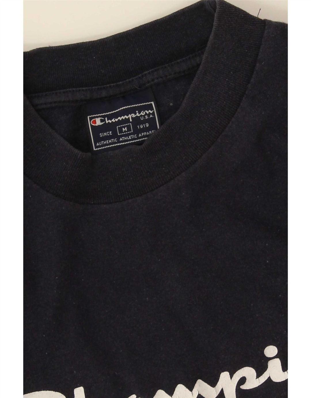 Champion Herre grafisk T-shirt Top Medium Navy Blue