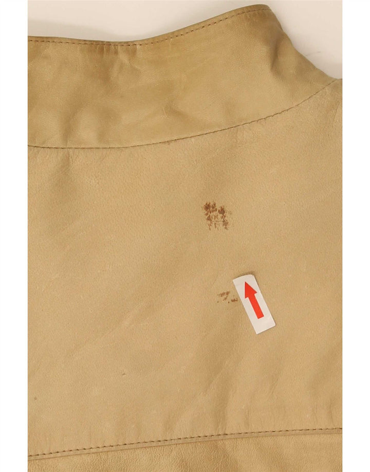 Conbipel Dame Læderjakke IT 44 Medium Beige