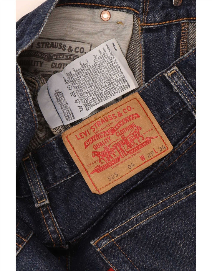 Jeans Levi's Uomo 525 Bootcut W29 L34 Cotone Blu Navy