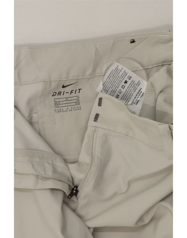 NIKE Womens Dri Fit Chino Shorts UK 12 Medium W32  Off White Polyester Vintage Nike and Second-Hand Nike from Messina Hembry 