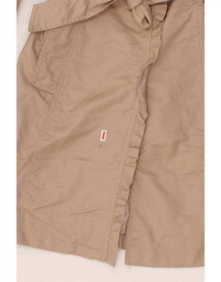 OASIS Womens Overcoat UK 12 Medium Beige Cotton Vintage Oasis and Second-Hand Oasis from Messina Hembry 