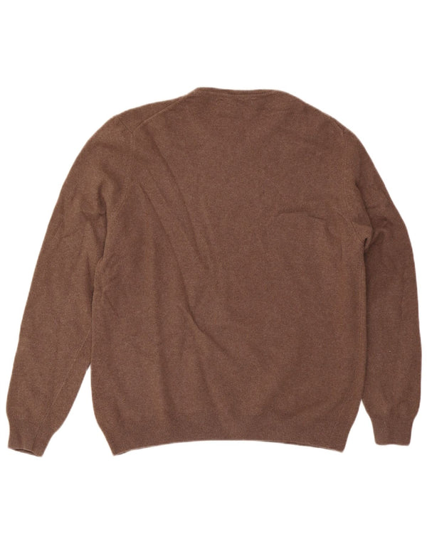 Maglione maglione girocollo da uomo Liu Jo 2XL marrone cashmere