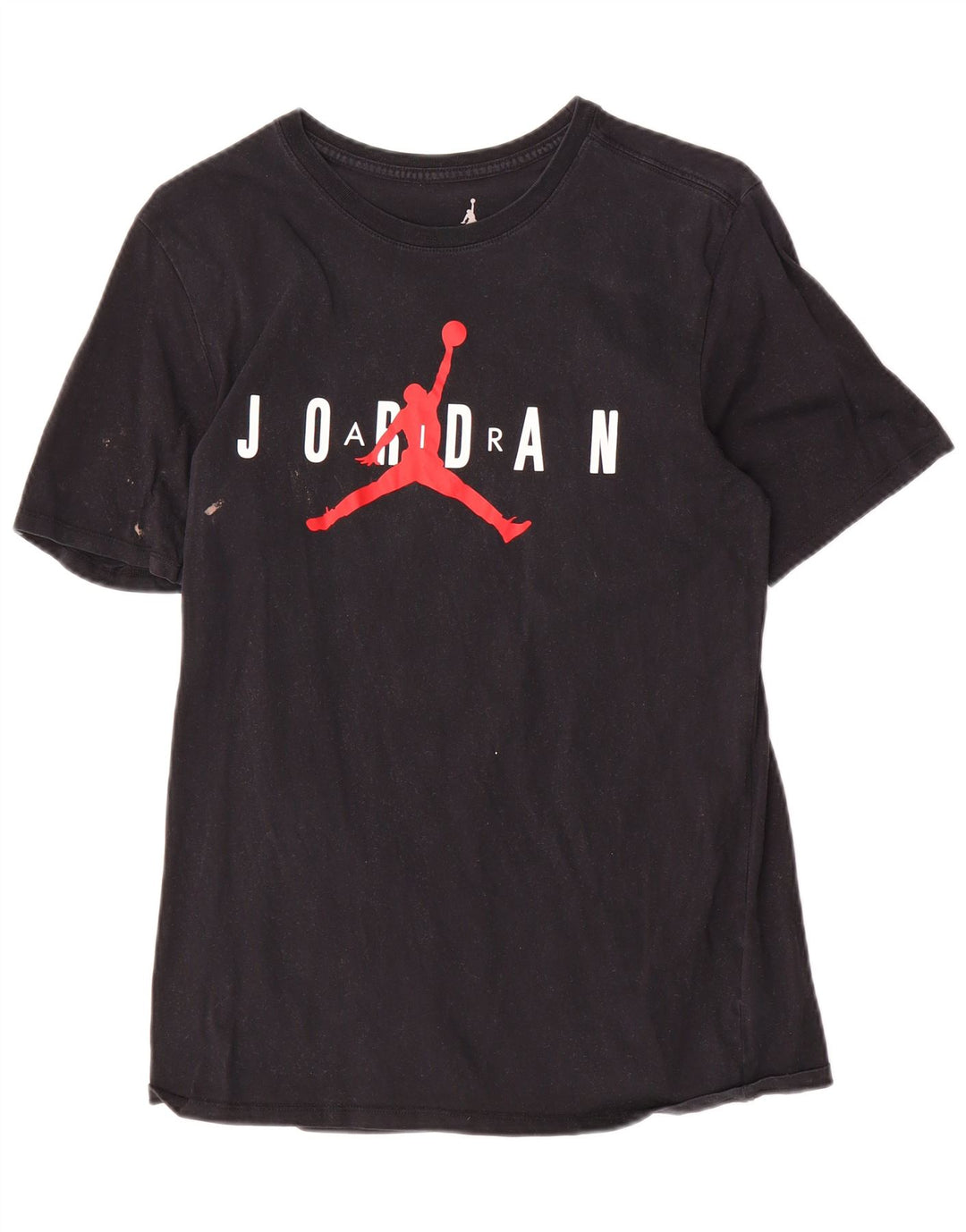 Jordan Mens Graphic T-Shirt Top Medium Black Cotton